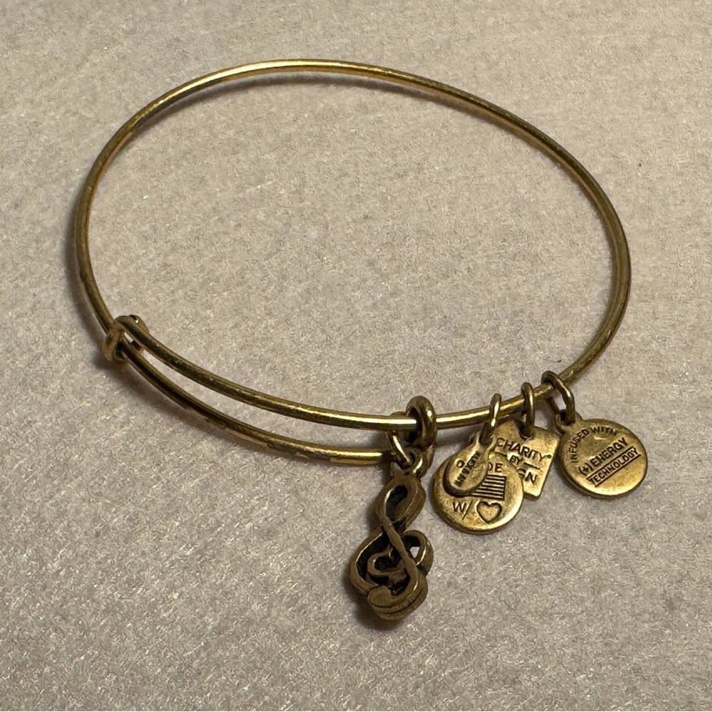 Alex & Ani Gold-Tone Music Charm Bracelet